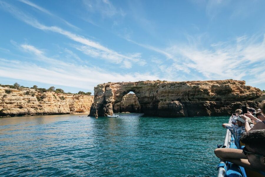 Albufeira: 2.5-Hour Benagil Caves & Dolphin Watching - A possible swim in open water