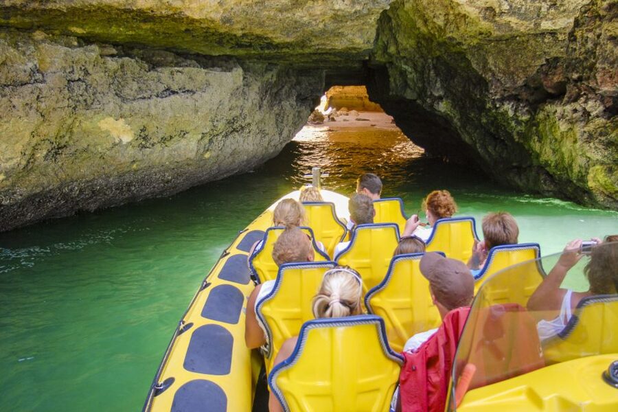Albufeira: Benagil Caves & Dolphin Watching Speed Boat Tour - The cliffs, beaches, and rock formations