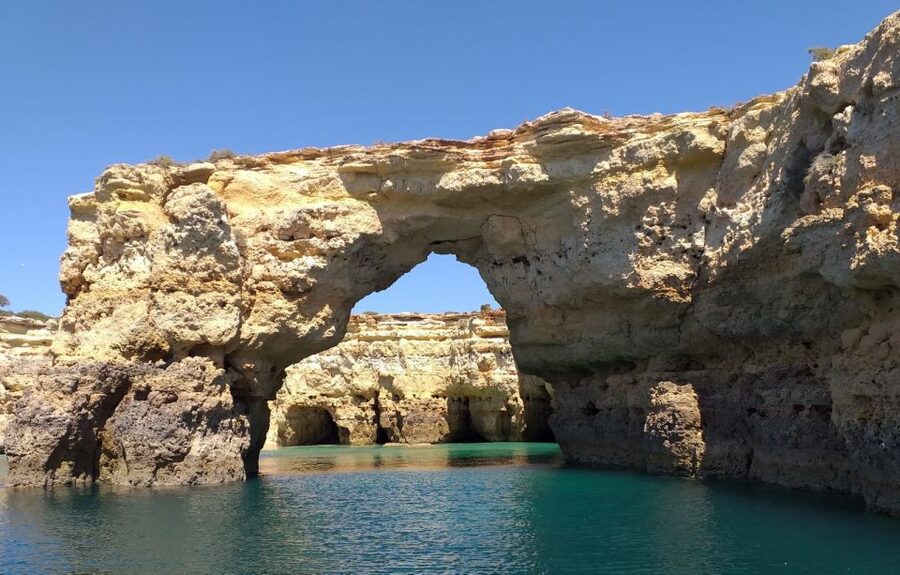Albufeira: Coastline and Benagil Caves Tour by Catamaran - Reaching Benagil Cave by catamaran