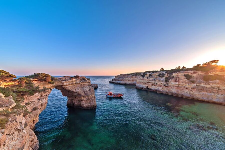 Albufeira: Dolphin Watching and Benagil Cave - Entering Benagil Cave and other sea caves