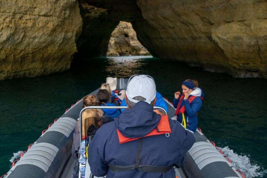 Albufeira: Dolphins, Benagil Caves and Coastline Boat Tour - From Albufeira Marina to the open sea