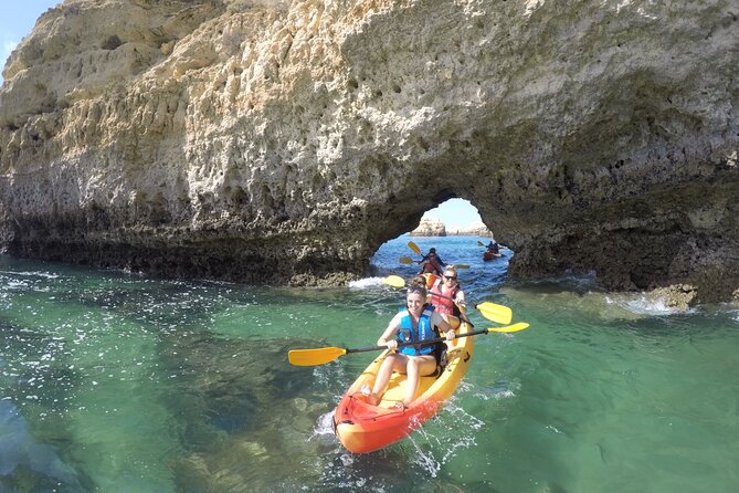 Albufeira Kayak Cave Tour – Hidden Beaches & Cliffs - Praia do Castelo and the cave section