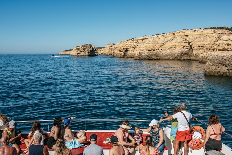 Algarve 3-Hour Caves and Coastline Boat Trip - What the boat is like onboard