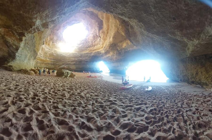 Algarve: Boat Trip to the Caves of Benagil - Following the cliffs toward Caneiros and Paraiso