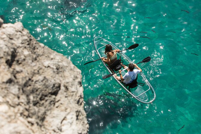 Arrábida: Guided Transparent Kayaking Tour - Getting fitted and learning the basics