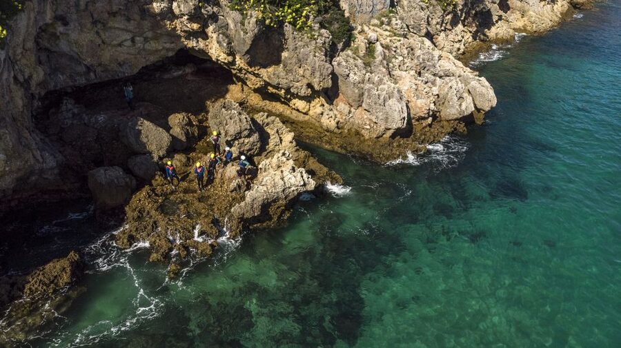 Arrábida: Setubal, Sesimbra Coasteering & Speedboat Tour - From Creiro Beach to the Arrábida coast