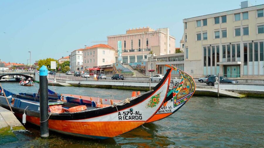 Aveiro: Traditional Moliceiro Boat Cruise - Largo do Jardim do Rossio and the first canal views