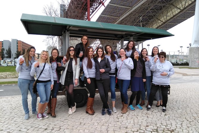 Beer Bike Lisbon Experience - Ponte Salazar and the wide river view