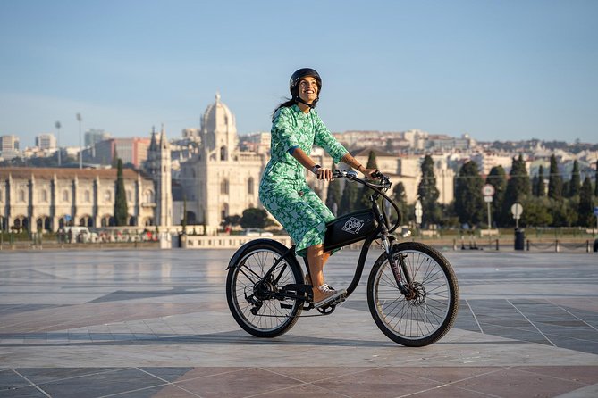 Belém E-Bike Guided Tour Explore Lisbon by the river - Under the 25th of April Bridge