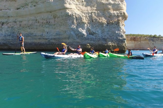 Benagil Area Kayak - Paddling among the smaller caves