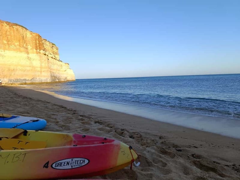 Benagil: Benagil Beach Kayak Rental - Praia da Marinha arches and the smaller caves