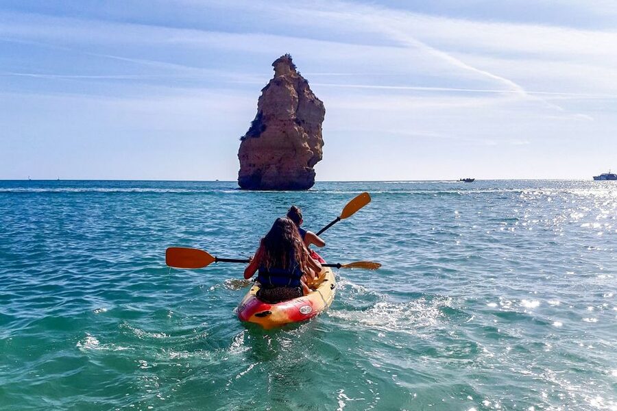 Benagil: Benagil Caves and Secret Spots Guided Kayaking Tour - The fitness level and group experience