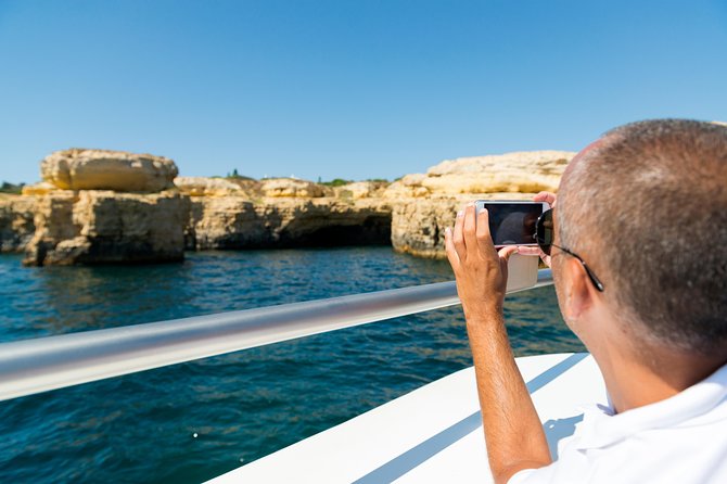 BENAGIL Cave Quest - Senhora da Rocha and Praia da Marinha from the water