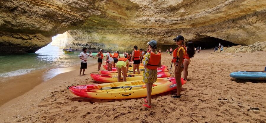 Benagil: Caves, Beaches, and Secret Spots Guided Kayak Tour - Guides, safety, and the feel of the trip