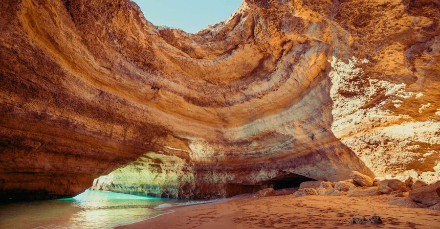 Benagil: Caves, Coves & Secret Beaches Guided Kayaking Tour - Benagil Beach and the first paddle