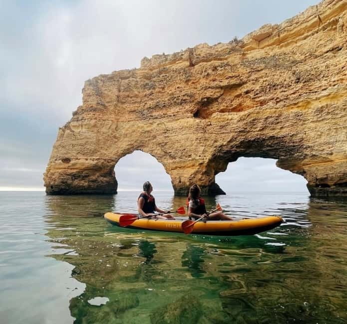 Benagil: Guided Kayak Tour inside caves and Praia da Marinha - Sea caves along the Algarve cliffs