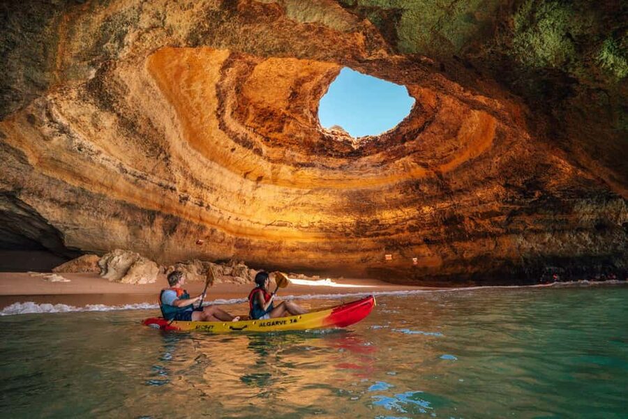 Benagil: Guided Kayaking Tour to the Benagil Cave - The safety briefing is useful for beginners