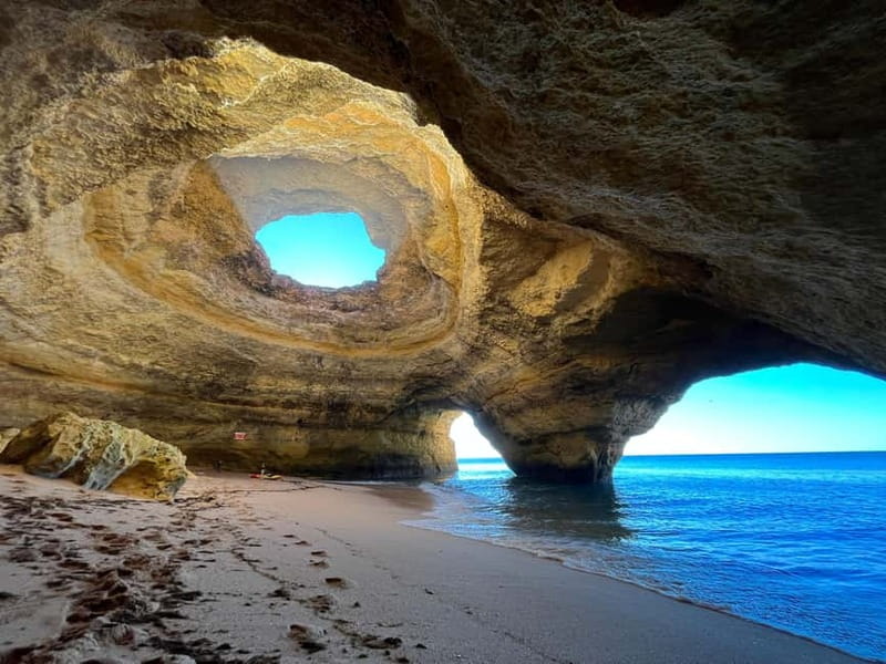 Benagil Kayak Tour: Explore Secret Caves with Licensed Guide - The paddle along the Algarve cliffs