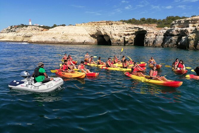 Benagil Kayak Tour On Board a Fantastic Catamaran - The catamaran ride to the cave coast