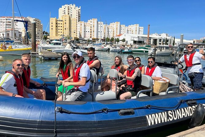 Boat trip along the Golden Coast and Benagil Caves - Starting at Rocha Beach and Portimão Marina