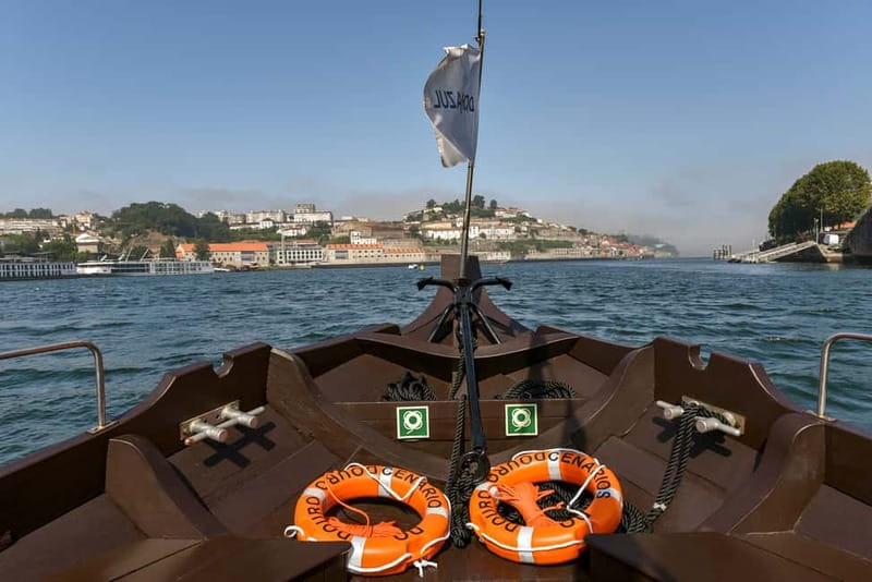 Bridges Cruise with World of Discoveries or Sunset Option - Ribeira, Old Houses, and the View Back Toward Porto