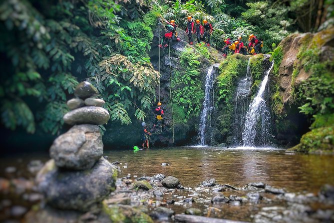 Canyoning Experience in Ribeira dos Caldeirões Sao Miguel -Azores - The 15-minute walk and first safety briefing