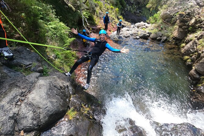 Canyoning in Madeira Island- Level 1 - Walking the river and reaching the first obstacles