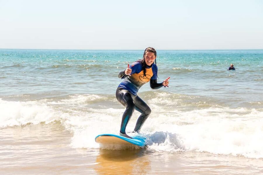 Cascais: Local Surf Experience - Getting to the surf bus at Carcavelos
