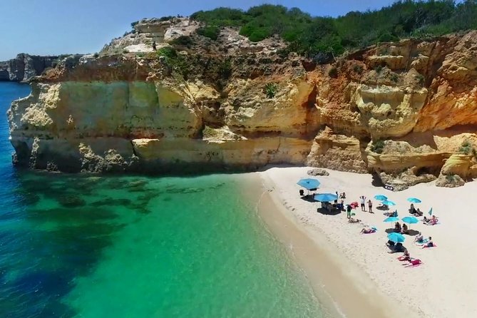 Catamaran BBQ on the Beach: Cruise to Benagil Caves - Following the Algarve cliffs toward Benagil