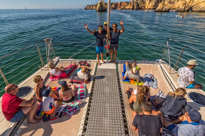 Catamaran Cruise in Lagos - D. Ana and Camilo show off the Algarve’s classic colors