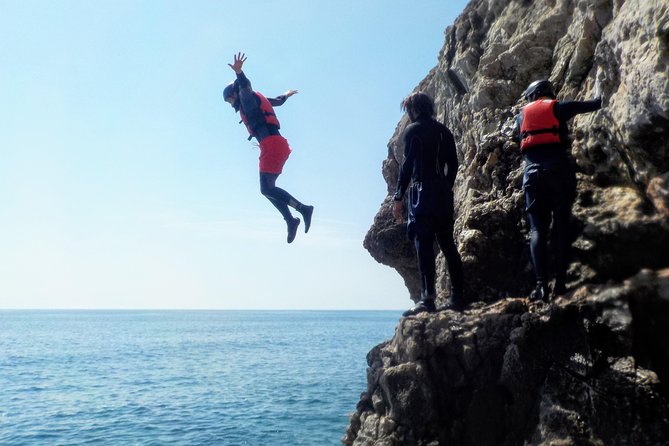 Coasteering and Cliff Jumping Near Lagos - Sea caves, rock formations, and a secluded beach