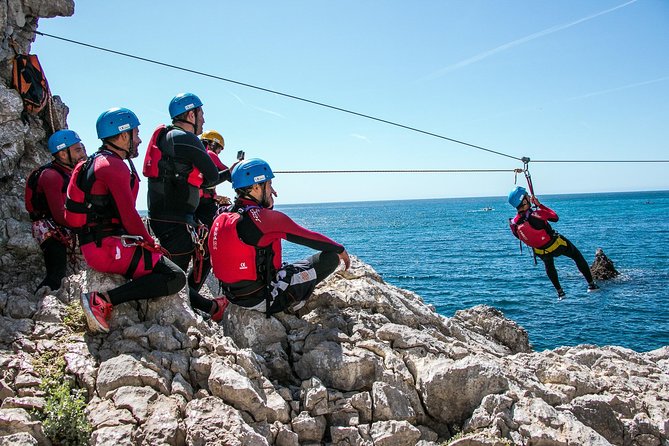 Coasteering in the Arrabida Natural Park (Lisbon region) - A four-hour route with one active coastal stop