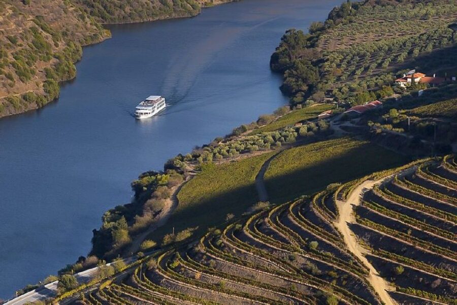 Day Cruise from Porto to Pinhão with Breakfast and Lunch - Carrapatelo and Bagaúste: the river gets dramatic