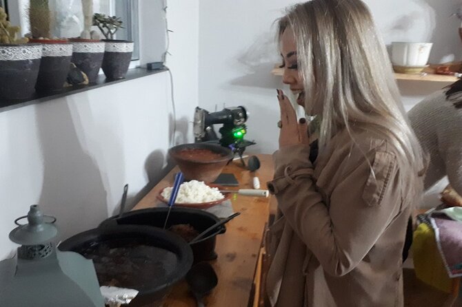 Dining Experience with local family - A full plate of Azorean food