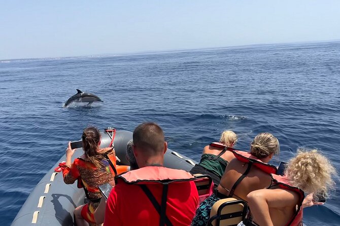 Dolphins & Benagil Caves with Biologist guide - Leaving Parchal for the Algarve coast