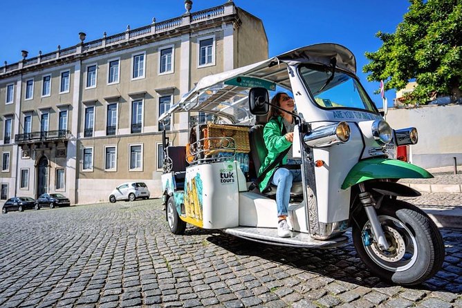 Explore Lisbon by Tuk Tuk: History and Viewpoints - Chiado, Carmo and Bairro Alto