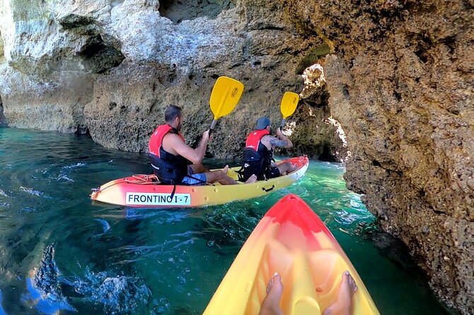 Explore Secret Caves and Beaches of Alvor - Boat & Kayak Tour - The Swim Stop at João de Arens