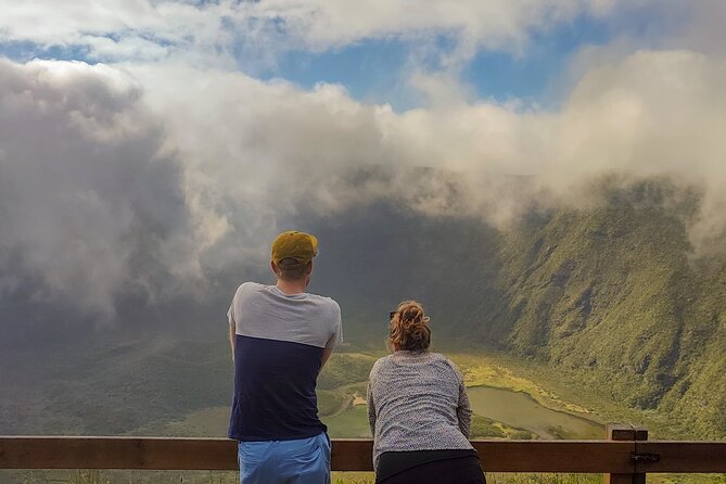 Faial Island: Full Day Tour – Nature and Local Culture - Standing at the rim of Faial’s Caldeira