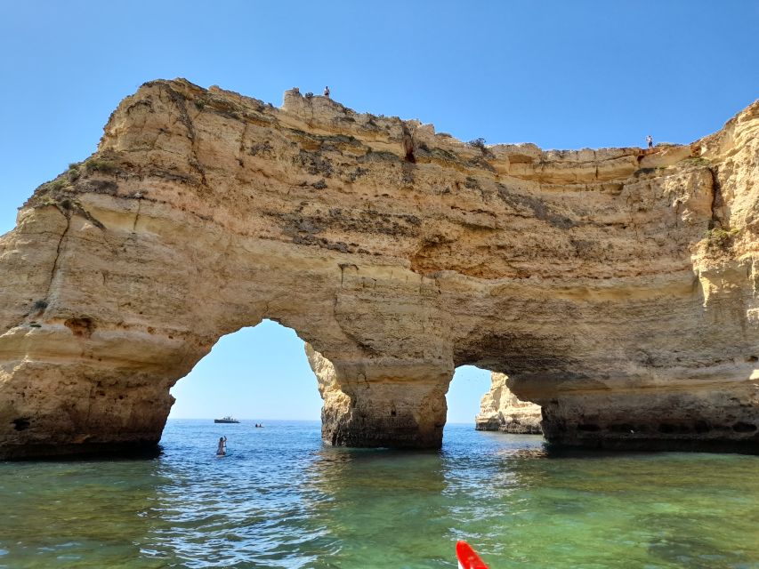 From Benagil: Benagil Caves Kayak Tour - What paddling a double kayak feels like