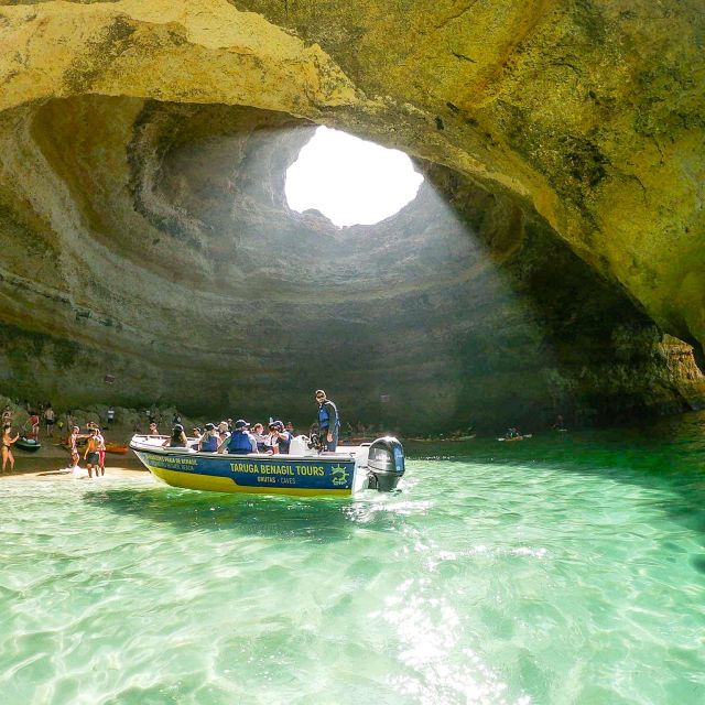 From Benagil: Coast Boat Tour with Benagil Cave - The cave stops and narrow rock openings