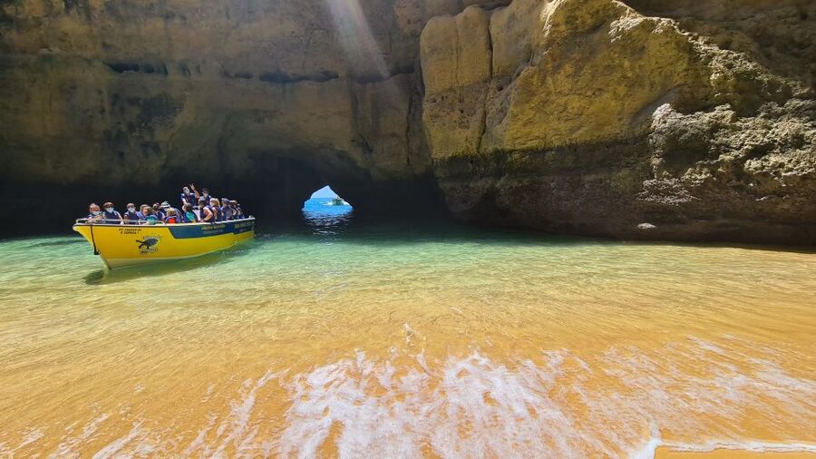 From Benagil: Coast Boat Tour with Benagil Cave - A small boat is more personal, but more exposed