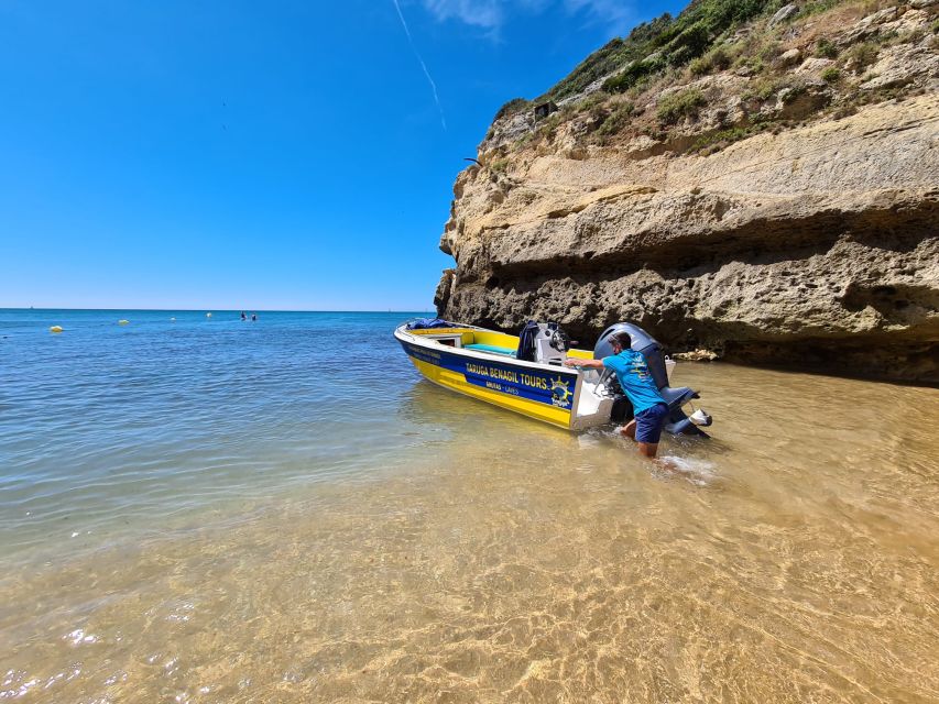 From Benagil: Coast Boat Tour with Benagil Cave - From Taruga Benagil Tours to the first caves
