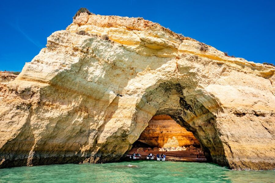 From Carvoeiro: Benagil Caves and Praia da Marinha Boat Trip - Smaller grottoes and the route to Praia da Marinha