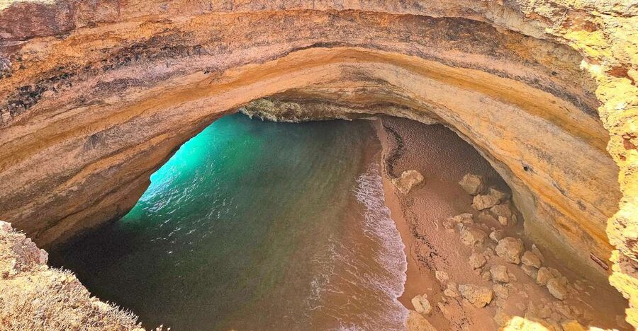 From Faro: Benagil Cave, Marinha Beach, Algar Seco & More - Algar Seco and Boneca Cave: the most active first stop
