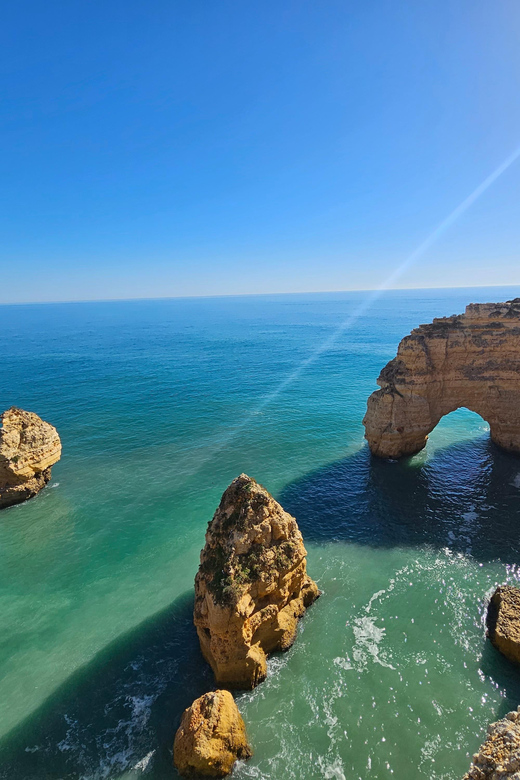 From Faro: Benagil Cave, Marinha Beach, Algar Seco & More - Marinha Beach and the Seven Hanging Valleys