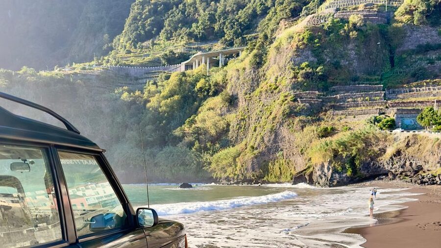 From Funchal:West Madeira Open-roof 4x4 Day Tour with Pickup - Ribeira da Janela adds a quieter coastal look