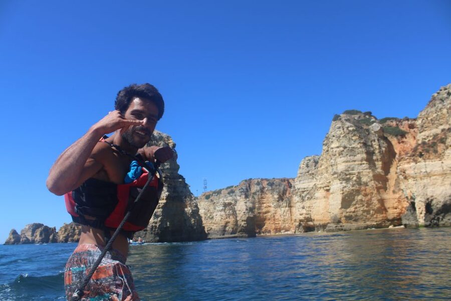 From Lagos: Algarve Coast and Caves by Kayak - Inside the caves and narrow grottos