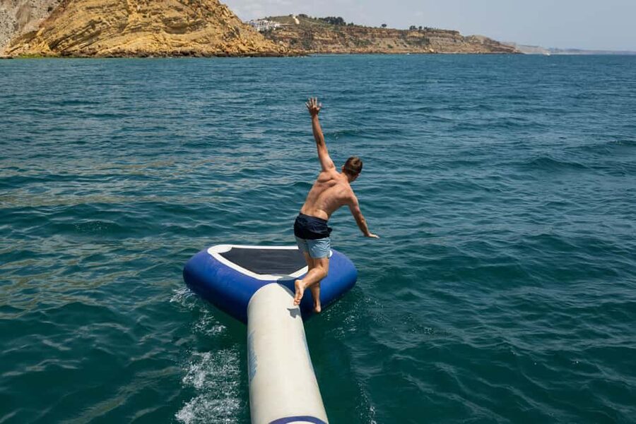 From Lagos: Algarve Golden Coast Cruise - Burgau, Cabanas Velhas, and the anchor stop