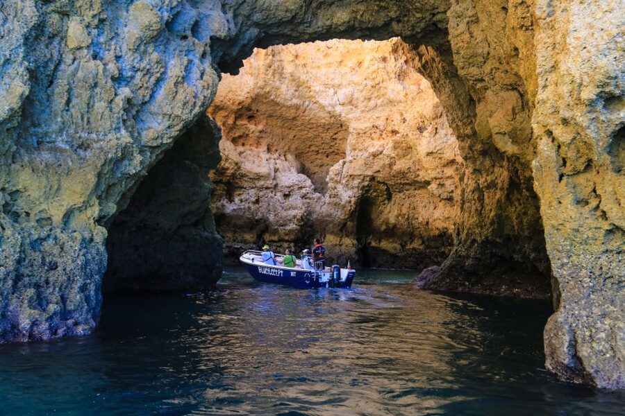 From Lagos: Boat Cruise to Ponta da Piedade - Barranco do Martinho and the return along the cliffs