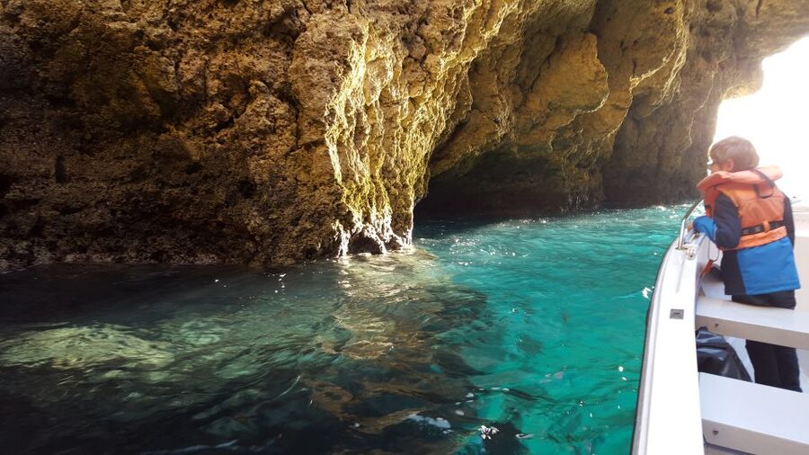 From Lagos: Boat Cruise to Ponta da Piedade - The small boat is both an advantage and a warning